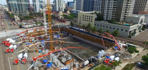 Morley Record Concrete Pour – Pacific Gate Mixed-Use