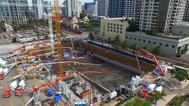 Morley Record Concrete Pour – Pacific Gate Mixed-Use