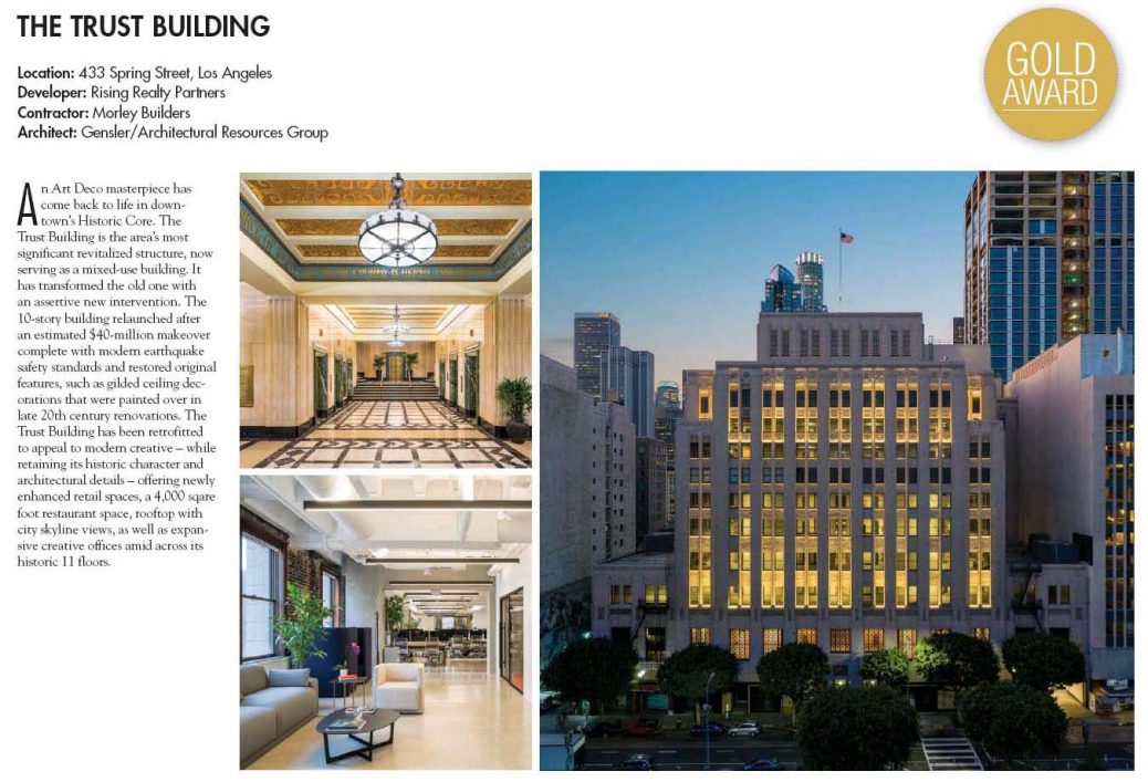 Morley Builders Honored at the Los Angeles Business Journal Commercial