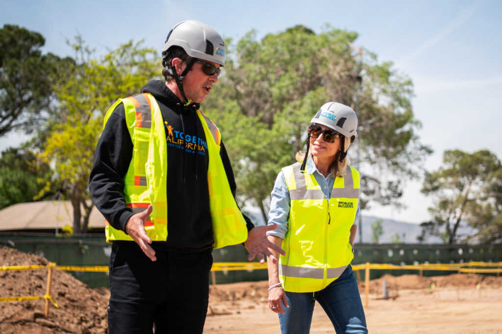 Job walk images with Christan and Tracy