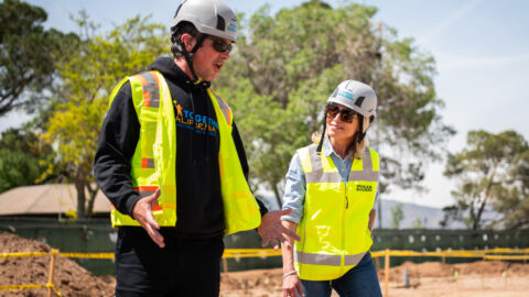 Job walk images with Christan and Tracy